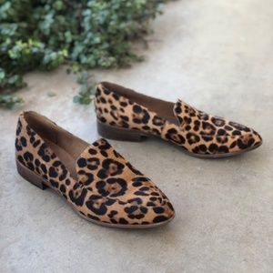 Madewell Orson Loafer Calf Hair Leopard Print